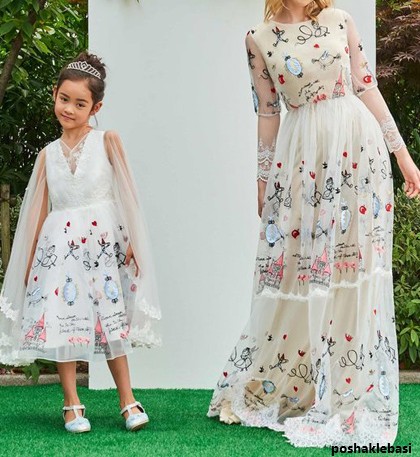 مدل لباس مجلسی مادر و دختر شیک