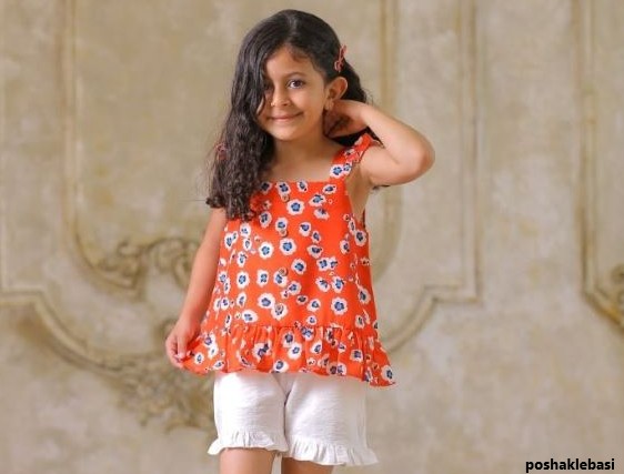 مدل لباس بچه با پارچه راه راه