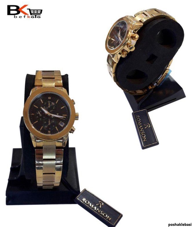 مدل ساعت مچی مشکی طلایی