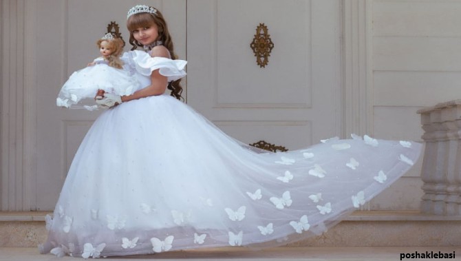 مدل لباس عروس بچه گانه دخترانه