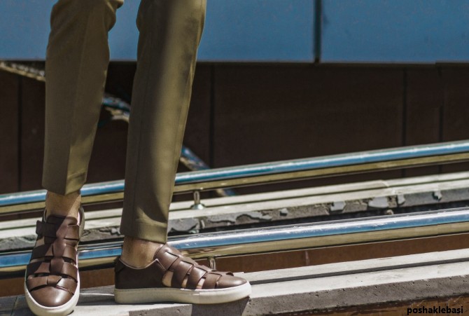مدل کفش مردانه با شلوار پارچه ای