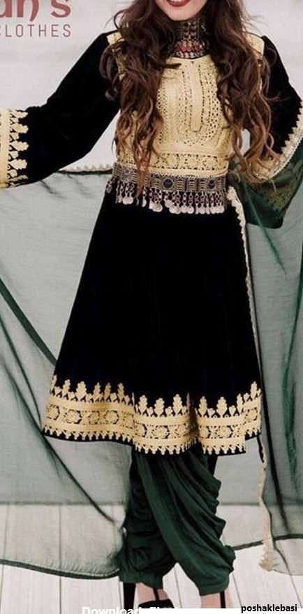 مدل لباس افغانی زنانه ساده