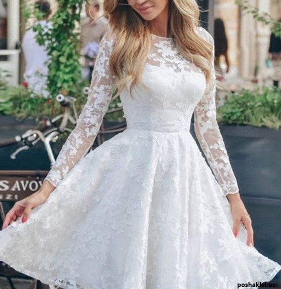 مدل لباس عروس شیک کوتاه