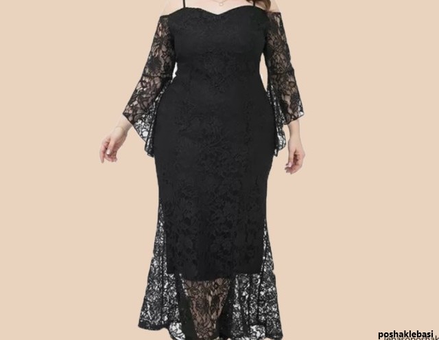 مدل لباس گیپور بلند برای افراد چاق