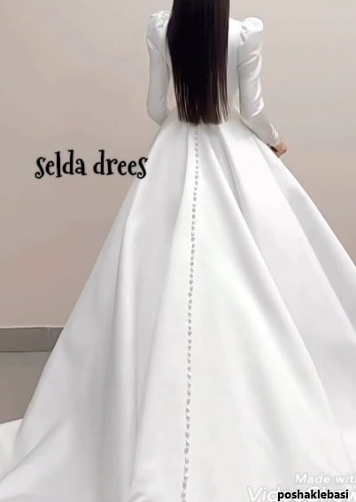 مدل لباس عروس دخترانه ساده