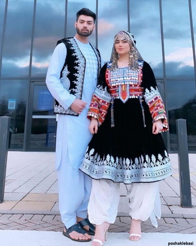 مدل لباس افغانی عروس و داماد