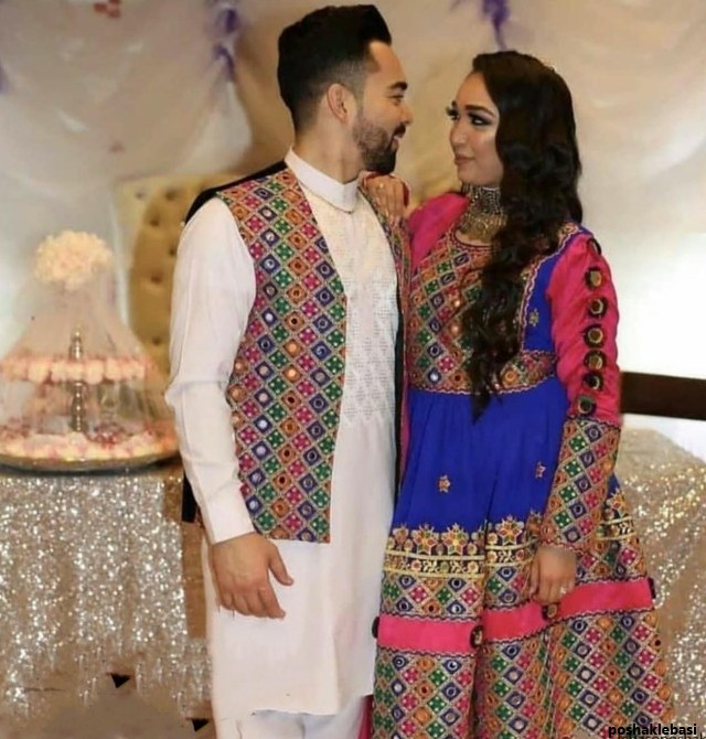 مدل لباس افغانی عروس و داماد