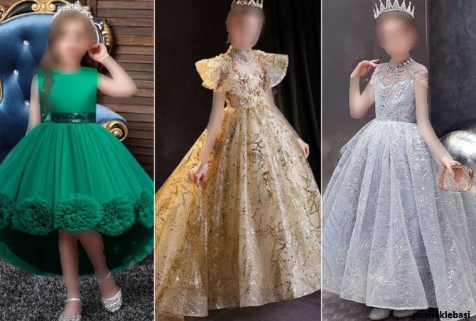 مدل لباس مجلسی دخترانه 11 ساله کوتاه