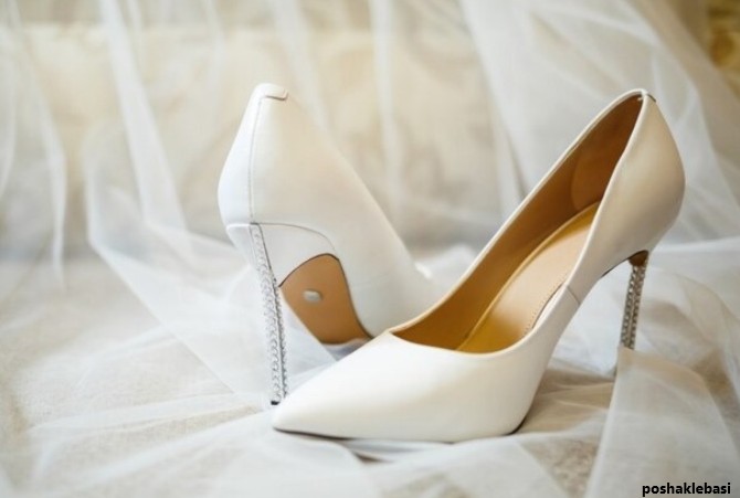 مدل کفش عروس بدون پاشنه شیک