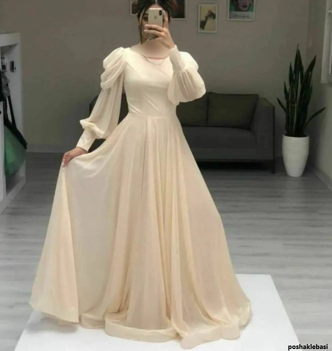 مدل لباس مجلسی حریر گلدار