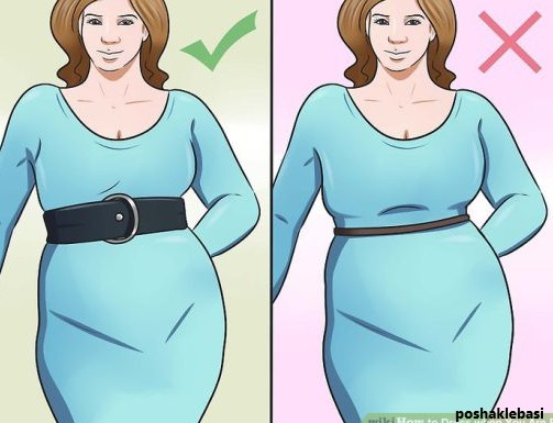 مدل لباس برای افراد چاق با پارچه لمه