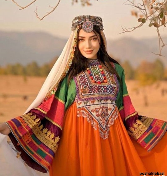 مدل جدید لباس افغانی دخترانه