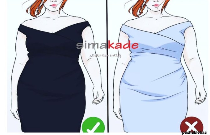 مدل لباس برای افراد چاق با پارچه لمه