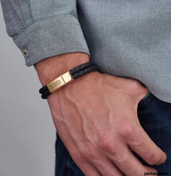 مدل دستبند چرمی مردانه