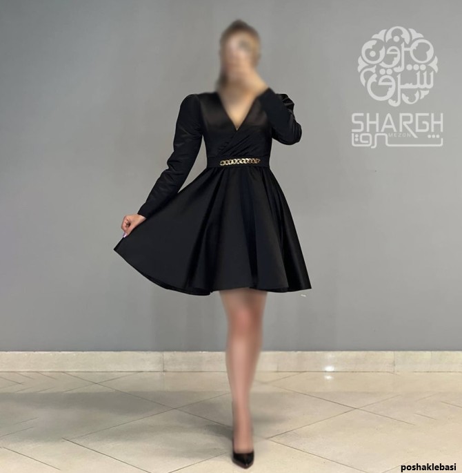 مدل لباس کوتاه با ساتن امریکایی