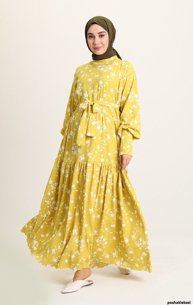 مدل لباس مجلسی زنانه زرد