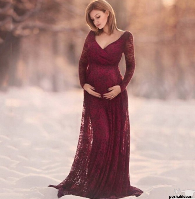 مدل لباس حاملگی مجلسی شیک