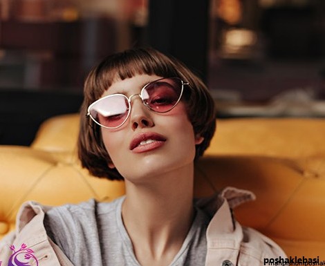 مدل عینک آفتابی دخترانه برای صورت گرد