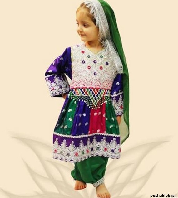 مدل لباس افغانی رنگ آبی