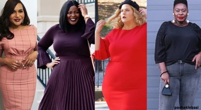 مدل شومیز زنانه بلند برای افراد چاق