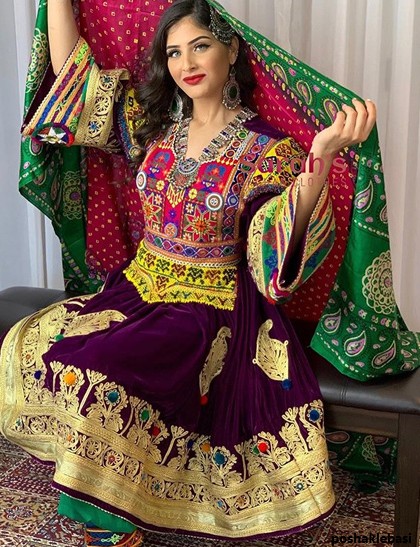 مدل لباس کشی ساده افغانی