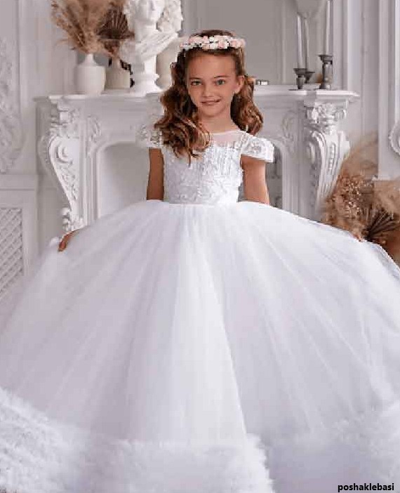 مدل لباس عروس کودکانه زیبا