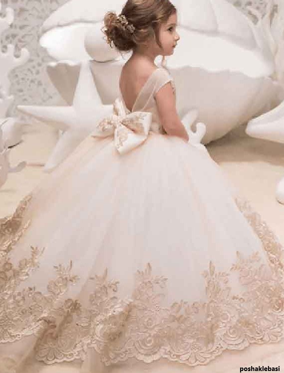 مدل لباس عروس کودکانه زیبا