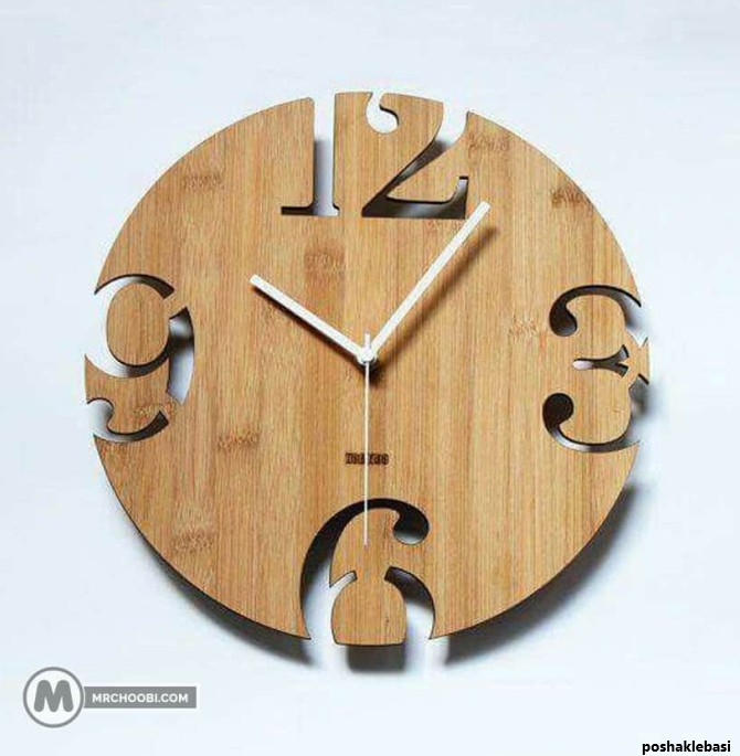 مدل ساعت دیواری شیک چوبی