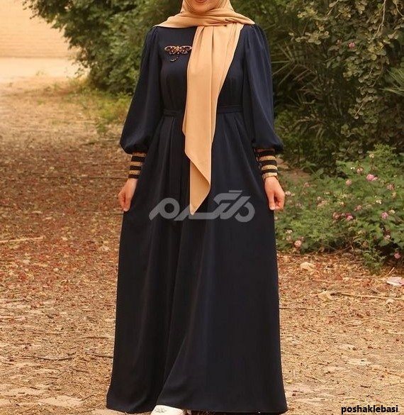 مدل لباس عربی طرح دار