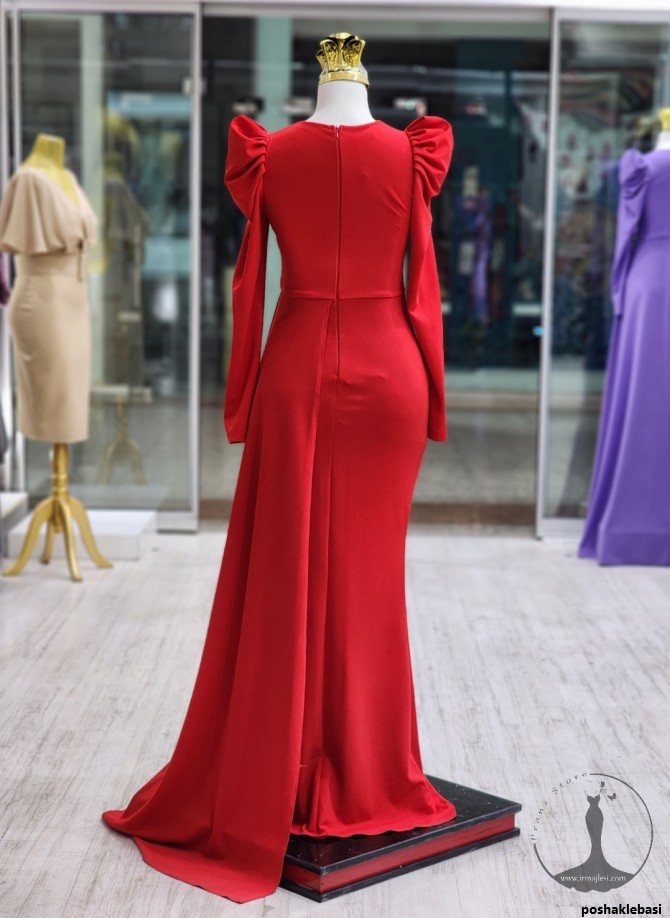 مدل لباس بلند چاک دار جدید